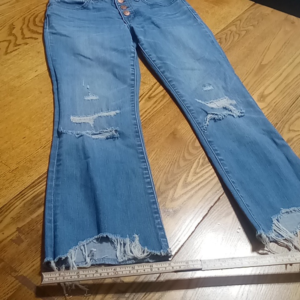 MADEWELL Jeans  Womens 25 BLUE CALI DEMI BOOT CUT  Preowned Used BUTTON FLY - Picture 3 of 8